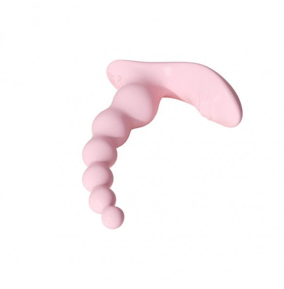 MizzZee - Heart-Shaped Beaded Anal Plug (Support Connect WeChat Mini Programs - Chargeable)